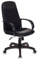 Кресло для руководителя Бюрократ CH-808AXSN/LBL+TW-11 черный искусст.кожа/сетка фото