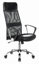 Кресло для руководителя Кресло руководителя Бюрократ CH-600SL черный искусст.кожа/сетка/ткань крестовина металл хром фото